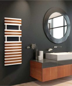 Gemini-X-Stainless-Steel-Towel-Warmer-Wood