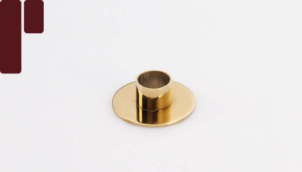 Ø50×17 mm-Pex-Stainless-Steel-Pipe-Cover-Gold