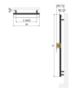 Olivin-White-Stainless-Steel-Towel-Warmer1200x500-Tekcnical-Detail