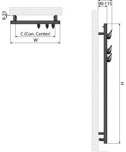 Olivin-drop-Stainless-Steel-Towel-Warmer-Product-Detail